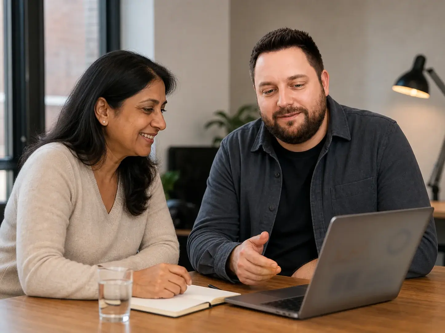Ben sharing a positive campaign result with a client