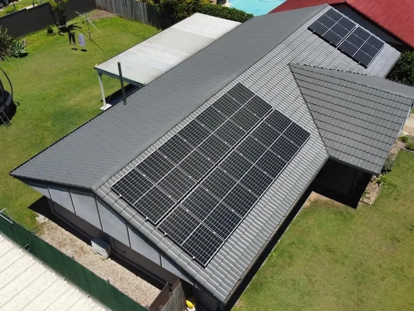 Rooftop solar panels installed on an Australian home for Arinna Solar